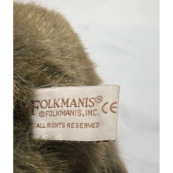 Folkmanis Folktails 2006 Sitting Brown Dog Puppet 13” Vintage Collectable - Picture 5 of 6